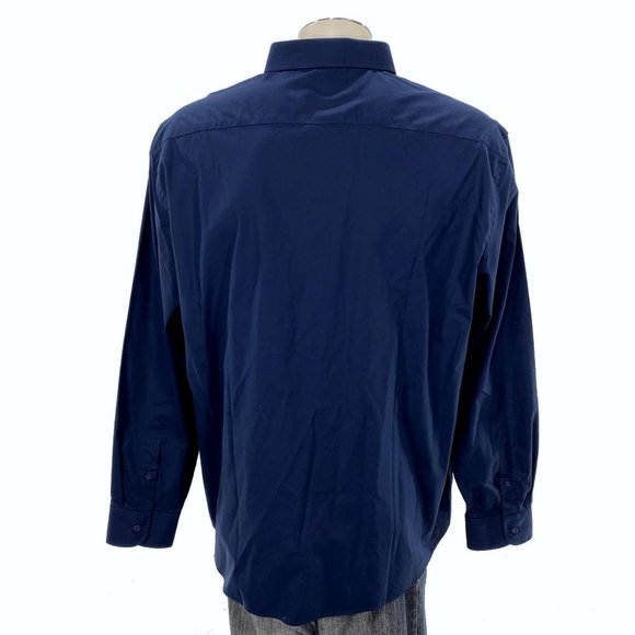 NEW UNTUCKit‎ Button Shirt 3XLC XXXLC Blue Mens $129 - Picture 2 of 5